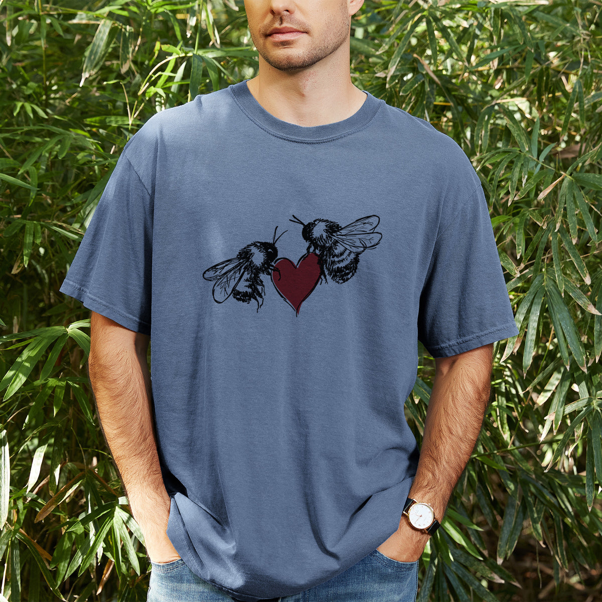 Love Bees - Unisex Comfort Colors Garment-Dyed Heavyweight T-shirt