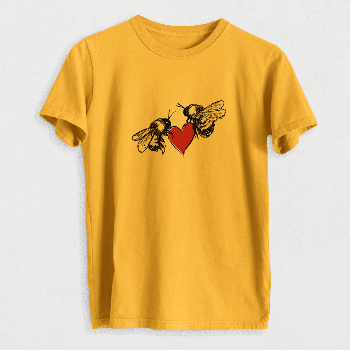 Love Bees - Heavyweight Men&#39;s 100% Organic Cotton Tee