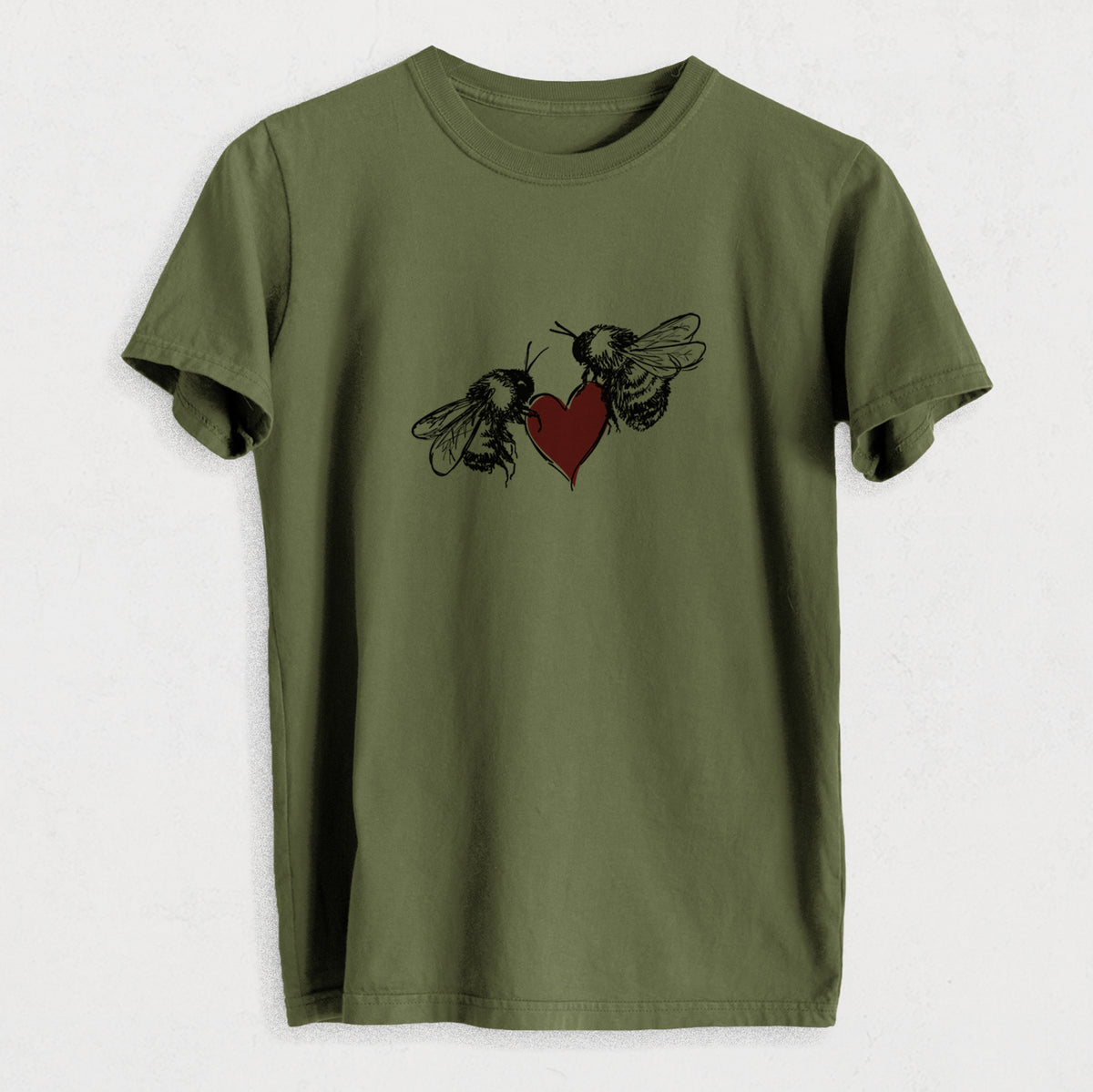 Love Bees - Heavyweight Men&#39;s 100% Organic Cotton Tee