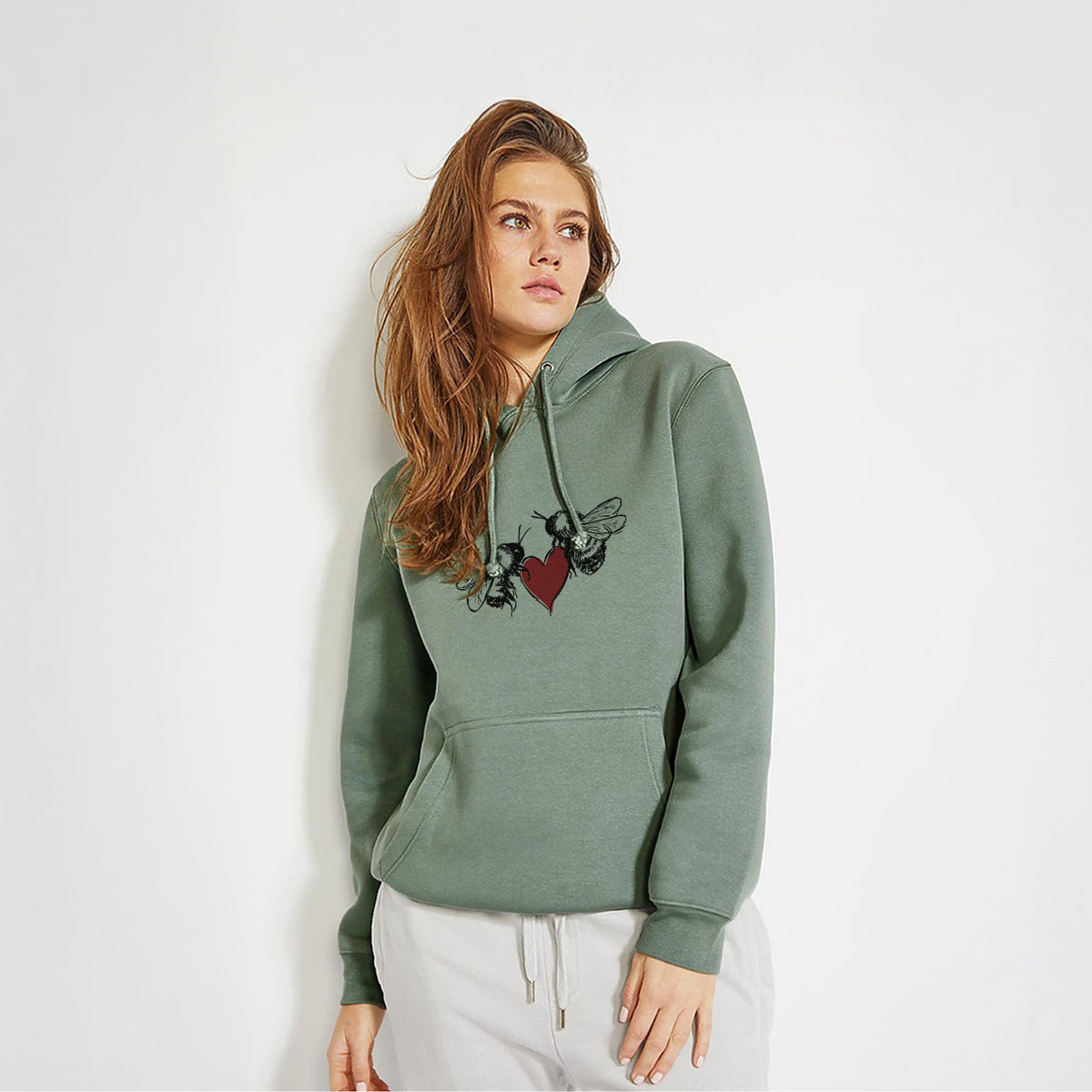 Love Bees - Heavyweight Fleece Hoodie