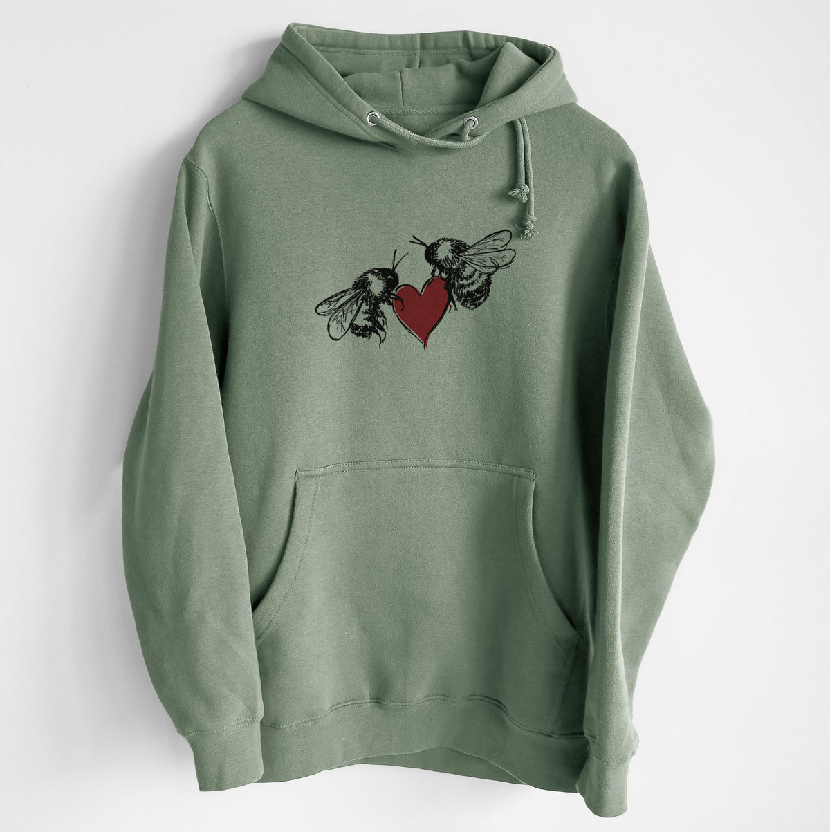 Love Bees - Heavyweight Fleece Hoodie