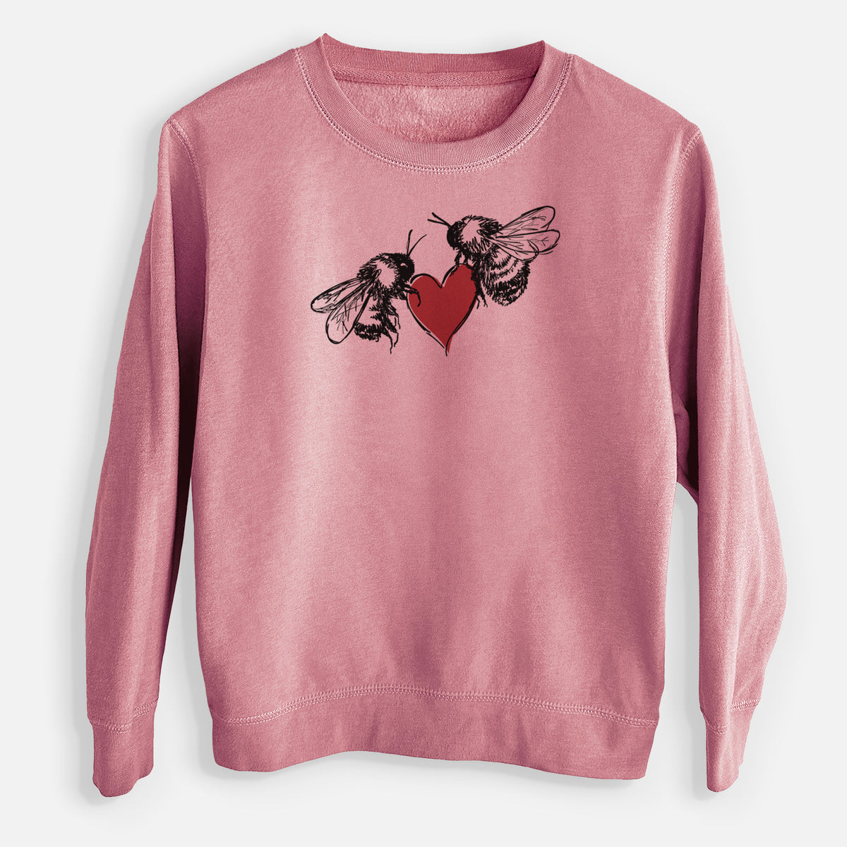 Love Bees - Youth Lightweight Crewneck Sweatshirt