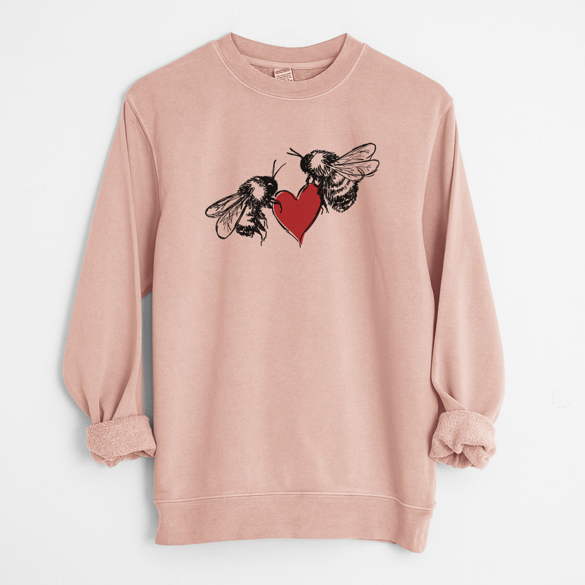 Love Bees - Unisex Pigment Dyed Crew Sweatshirt