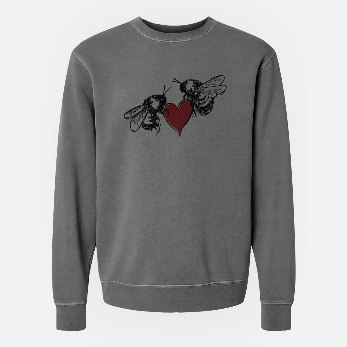 Love Bees - Unisex Pigment Dyed Crew Sweatshirt