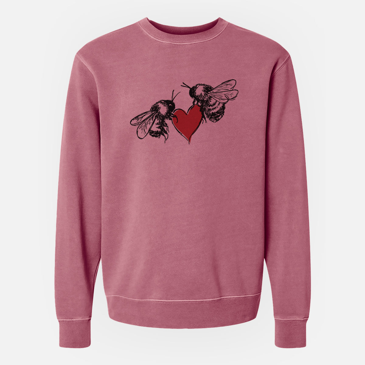 Love Bees - Unisex Pigment Dyed Crew Sweatshirt