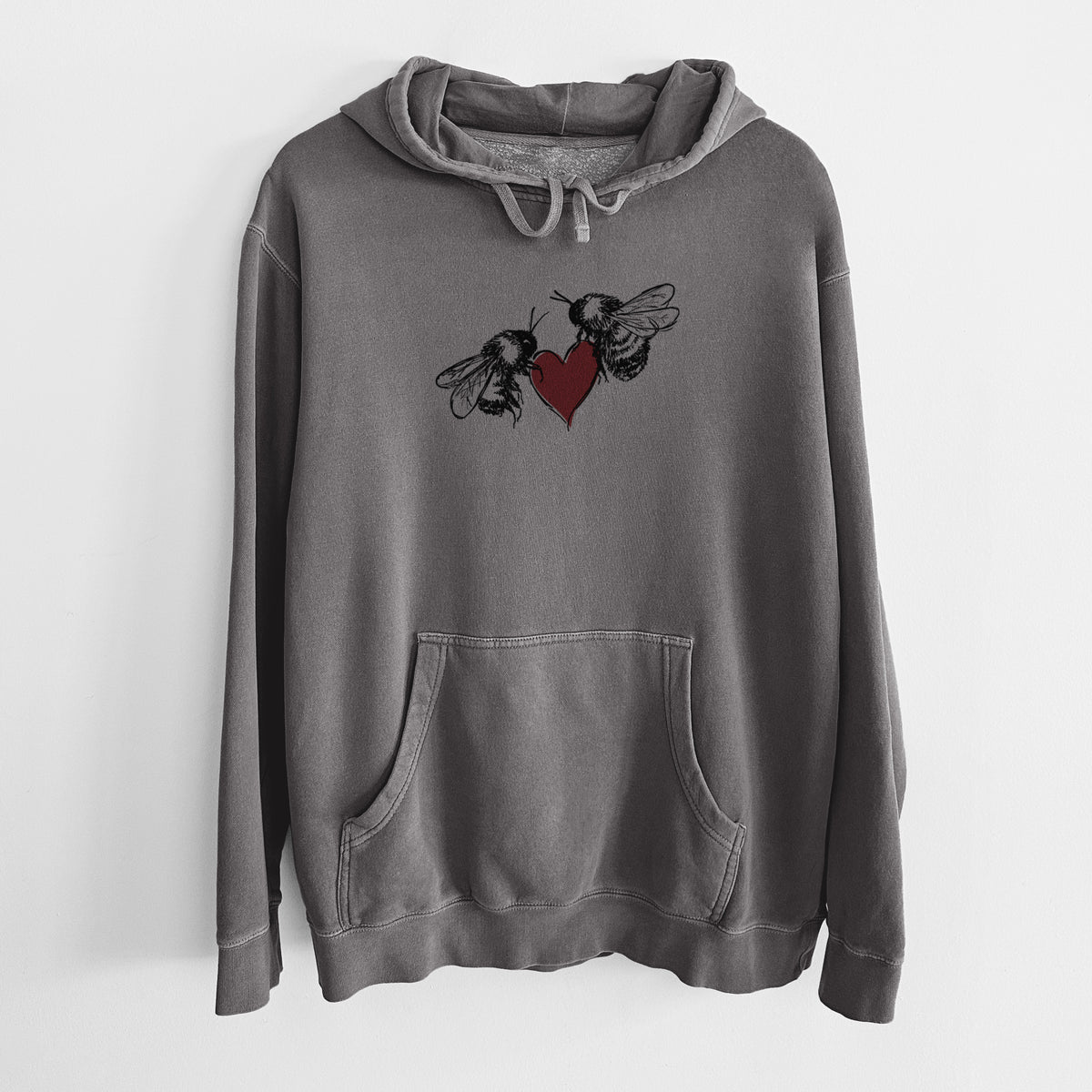 Love Bees - Unisex Pigment Dyed Hoodie