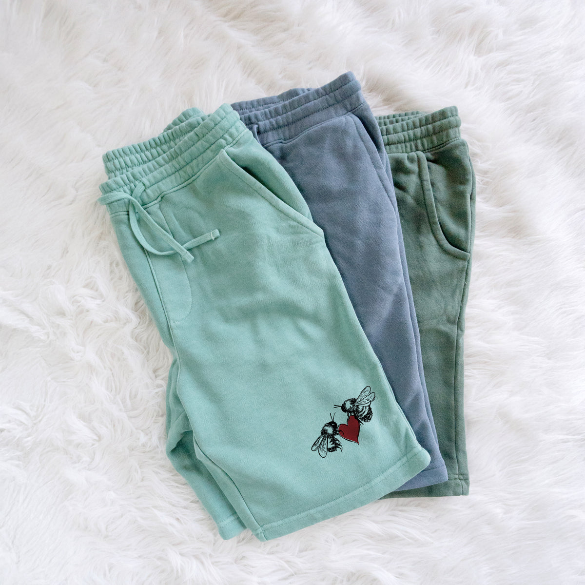 Love Bees - Unisex Pigment Dyed Shorts