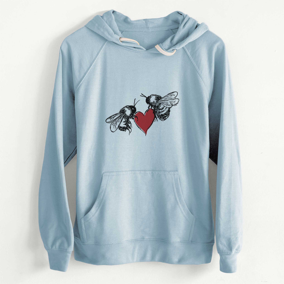 Love Bees  - Unisex Slim Fit Loopback Terry Hoodie