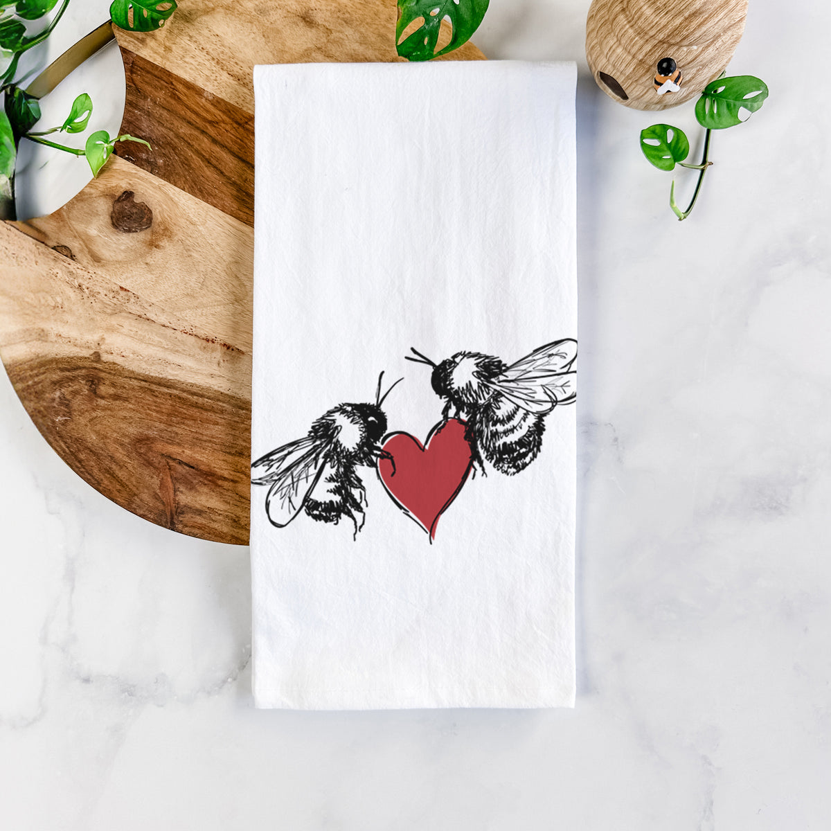 Love Bees Tea Towel