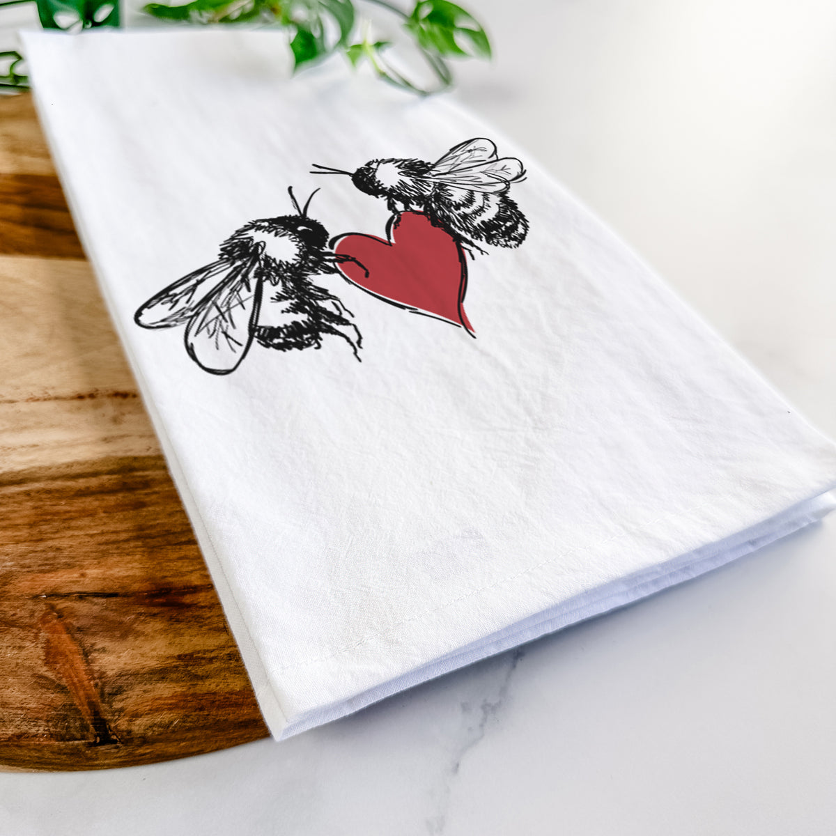 Love Bees Tea Towel