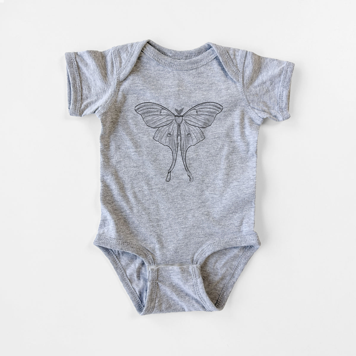 Luna Moth - Actias luna - Baby Fine Jersey Bodysuit