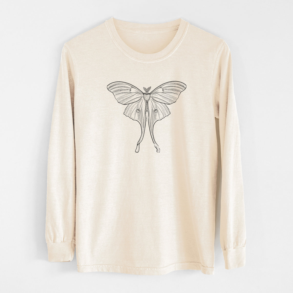 Luna Moth - Actias luna - Unisex Comfort Colors 100% Cotton Long Sleeve