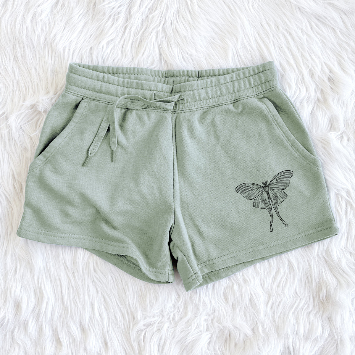 Luna Moth - Actias luna - Women&#39;s Cali Wave Shorts
