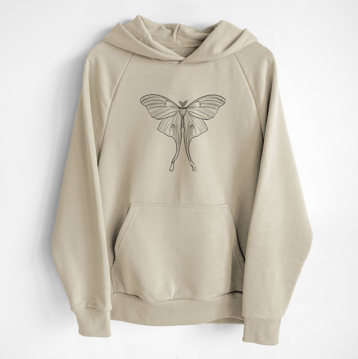 Luna Moth - Actias luna - UltraLuxe Heavyweight French Terry Hoodie