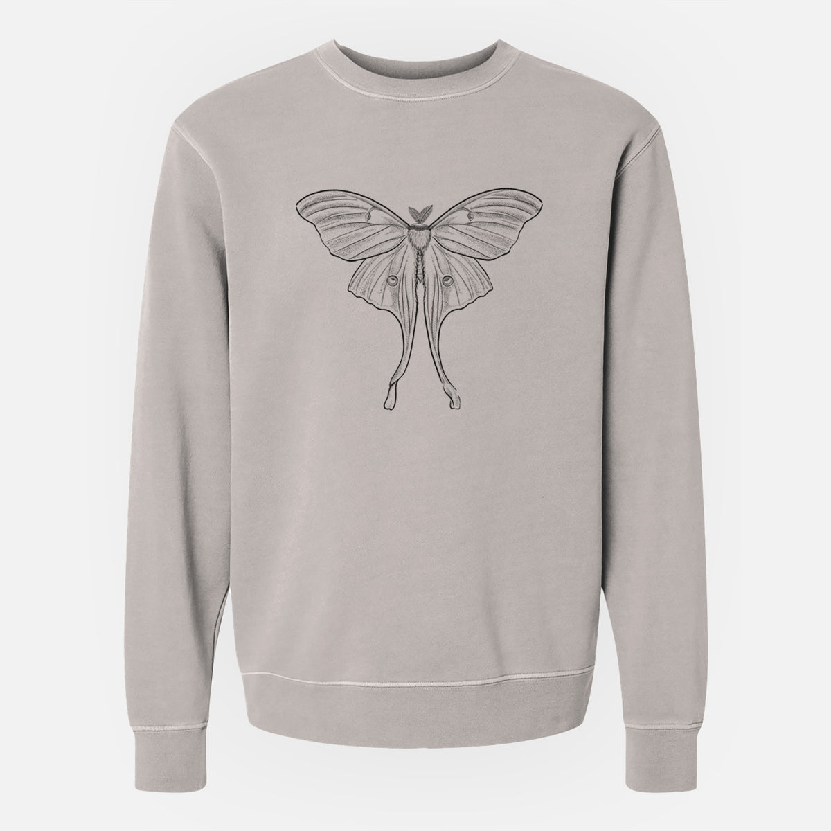 Luna Moth - Actias luna - Unisex Pigment Dyed Crew Sweatshirt