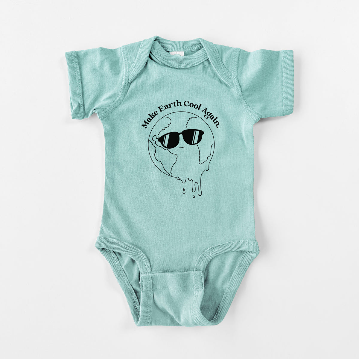 Make Earth Cool Again - Melted Planet - Baby Fine Jersey Bodysuit