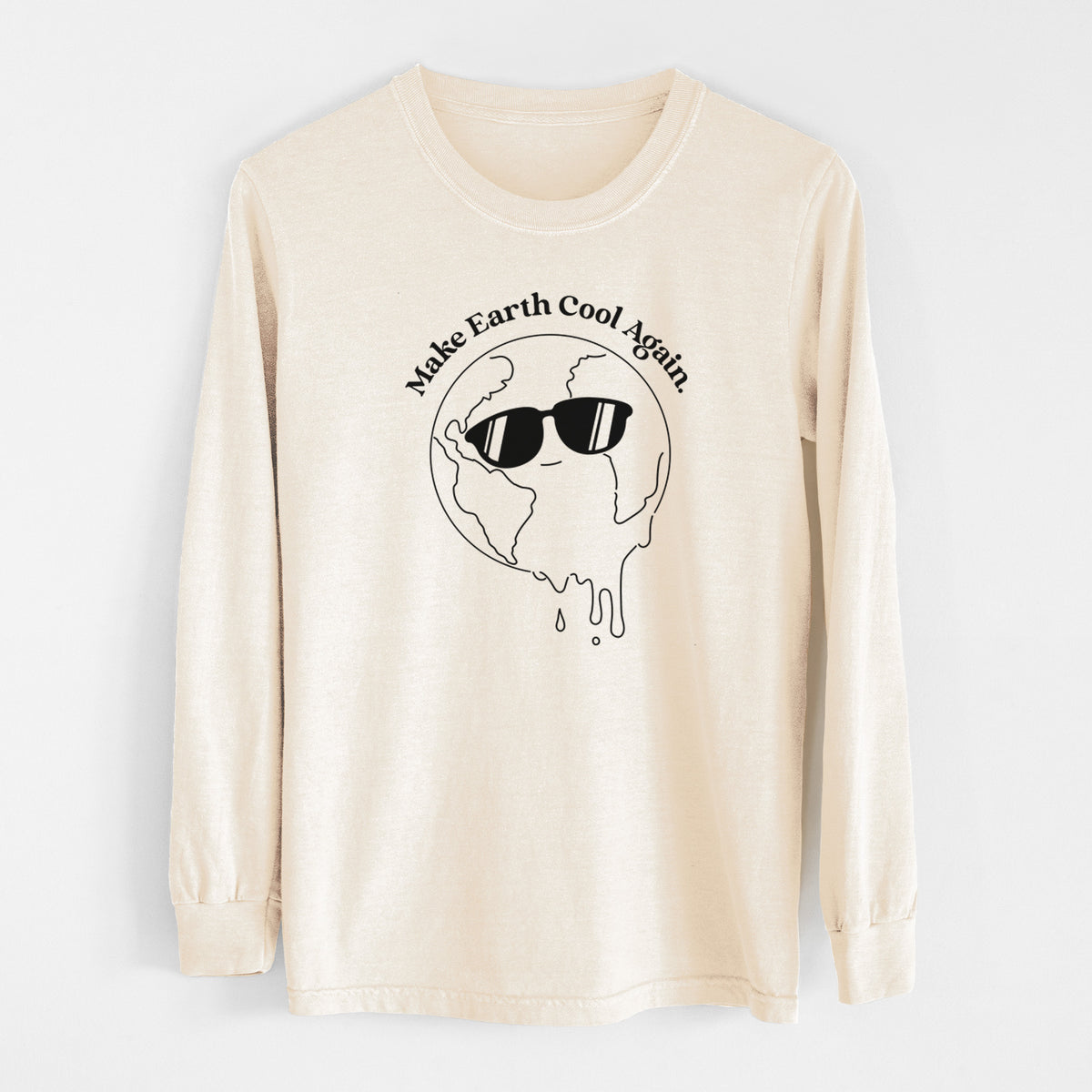 Make Earth Cool Again - Melted Planet - Unisex Comfort Colors 100% Cotton Long Sleeve