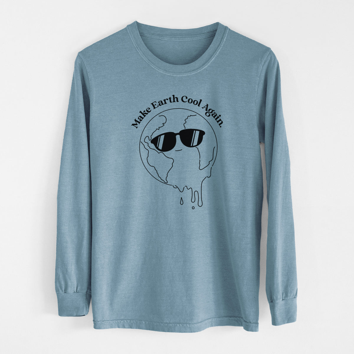 Make Earth Cool Again - Melted Planet - Heavyweight 100% Cotton Long Sleeve