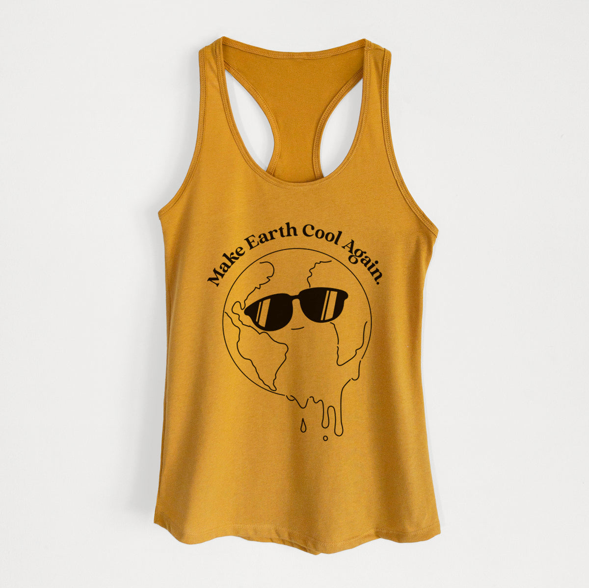 Make Earth Cool Again - Melted Planet - Women&#39;s Racerback Tanktop