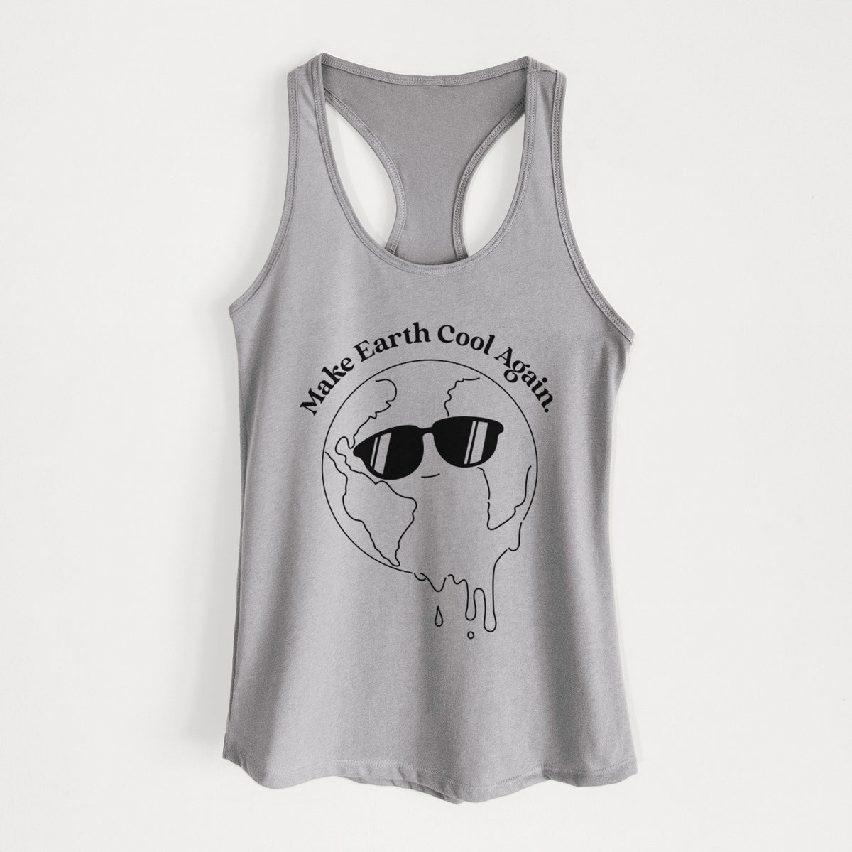 Make Earth Cool Again - Melted Planet - Women&#39;s Racerback Tanktop