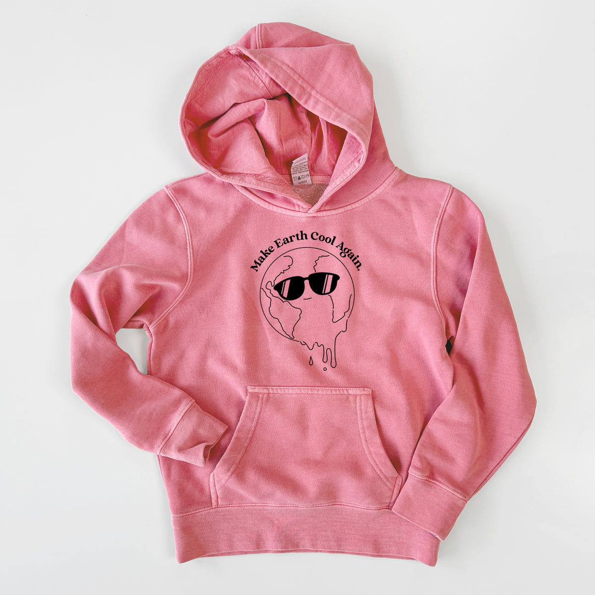 Make Earth Cool Again - Melted Planet - Youth Pigment Dyed Hoodie