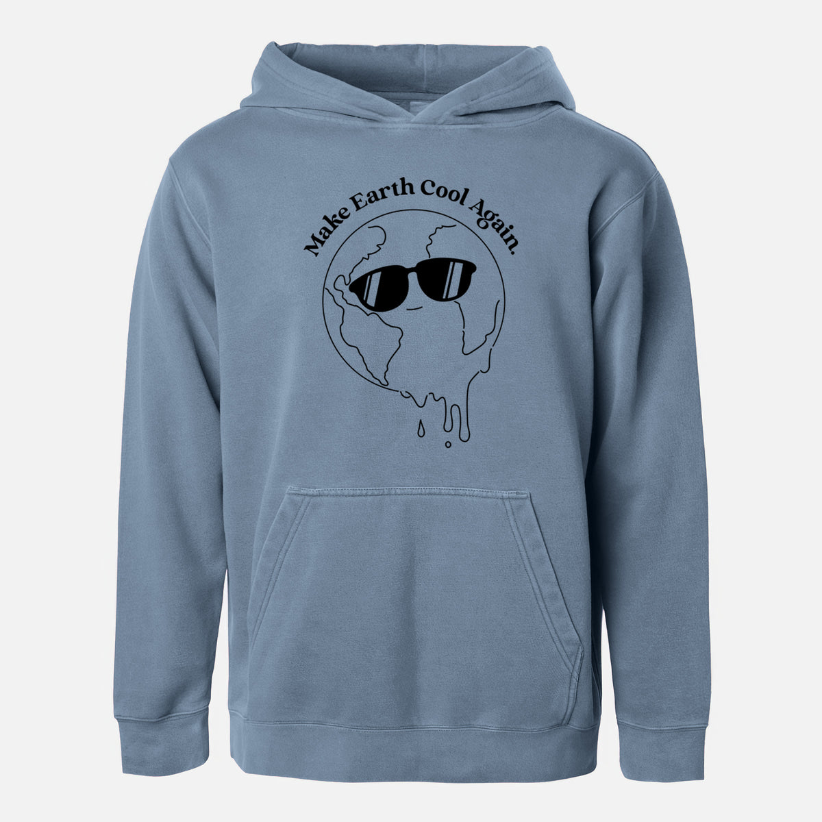 Make Earth Cool Again - Melted Planet - Youth Pigment Dyed Hoodie