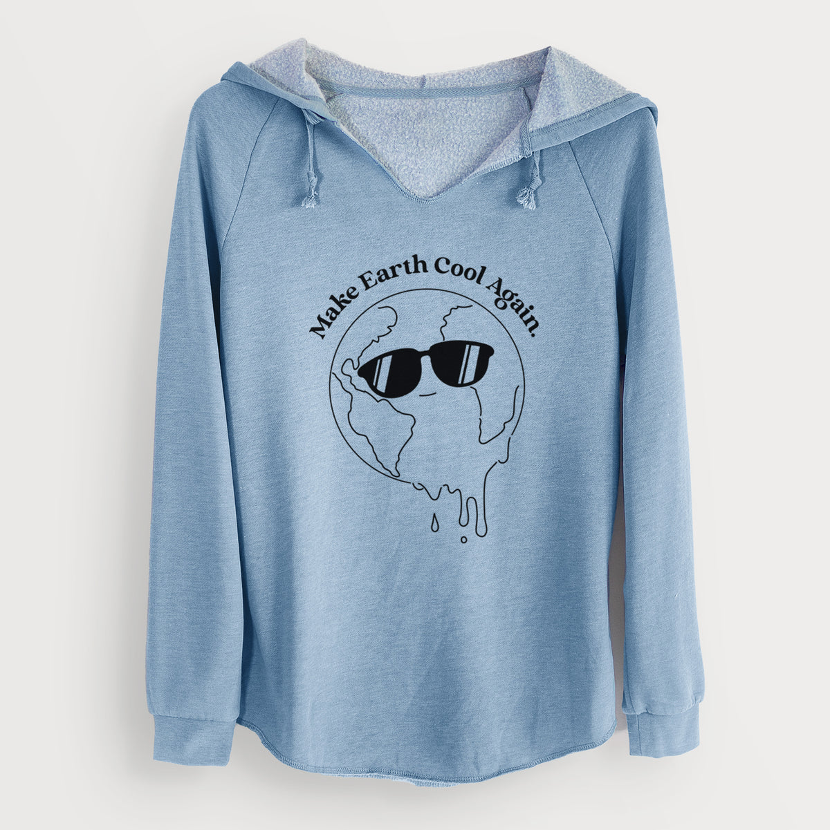 Make Earth Cool Again - Melted Planet - Cali Wave Hooded Sweatshirt