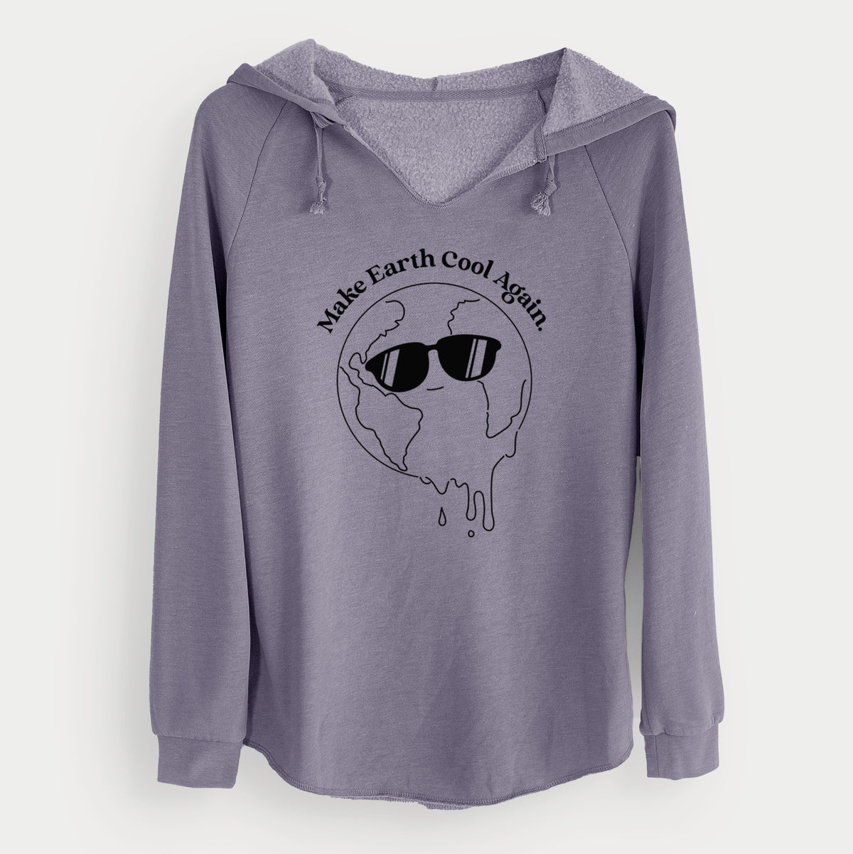 Make Earth Cool Again - Melted Planet - Cali Wave Hooded Sweatshirt