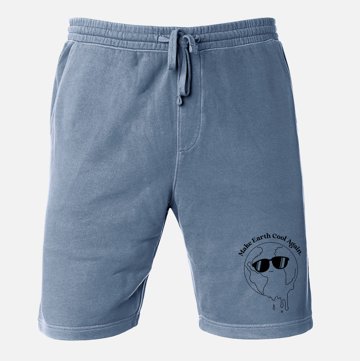 Make Earth Cool Again - Melted Planet - Unisex Pigment Dyed Shorts