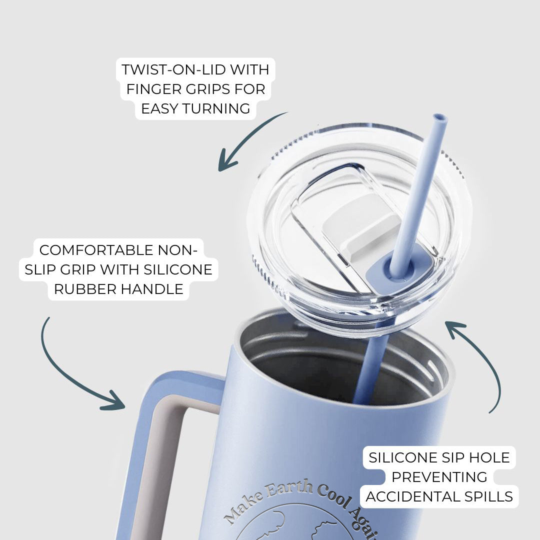 Make Earth Cool Again - Melted Planet - 40oz Skinny Recharge Tumbler