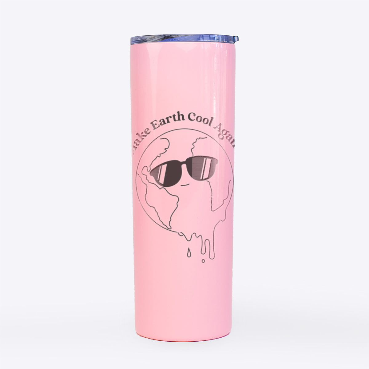 Make Earth Cool Again - Melted Planet - 20oz Skinny Tumbler