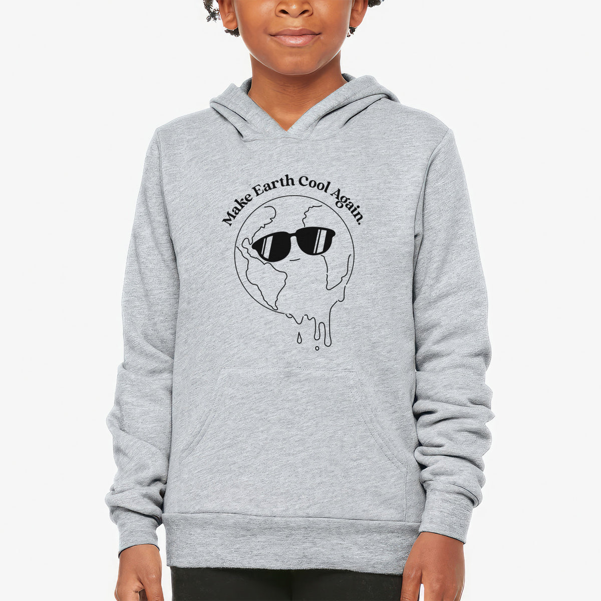 Make Earth Cool Again - Melted Planet - Youth Hoodie Sweatshirt