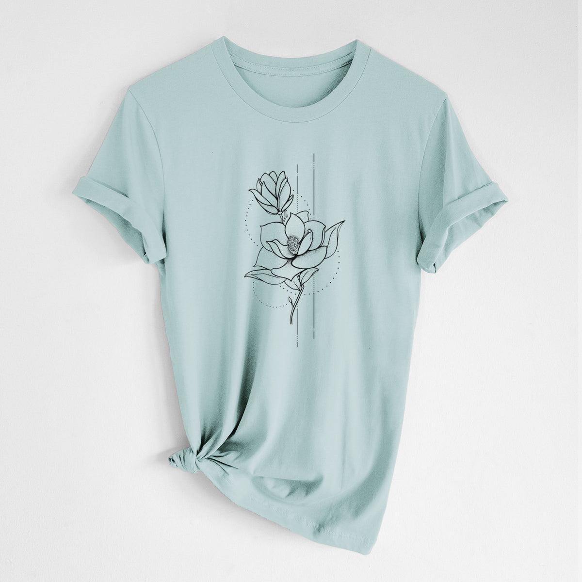 Southern Magnolia Stem - Lightweight 100% Cotton Unisex Crewneck