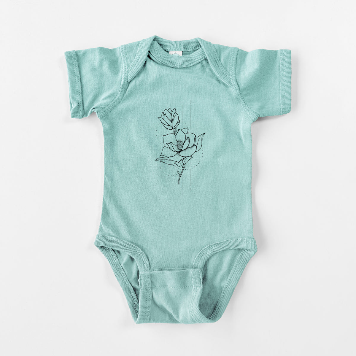 Southern Magnolia Stem - Baby Fine Jersey Bodysuit
