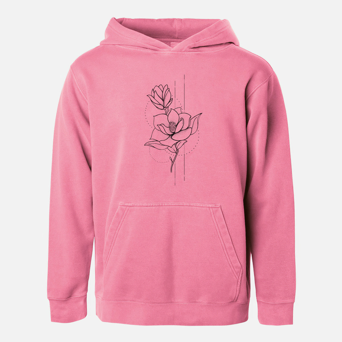 Southern Magnolia Stem - Youth Pigment Dyed Hoodie