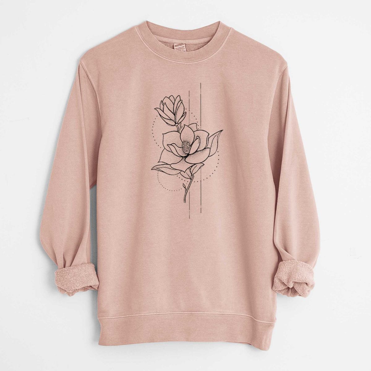 Southern Magnolia Stem - Unisex Pigment Dyed Crew Sweatshirt