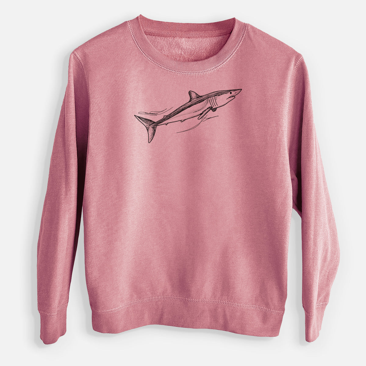 Mako Shark - Youth Lightweight Crewneck Sweatshirt