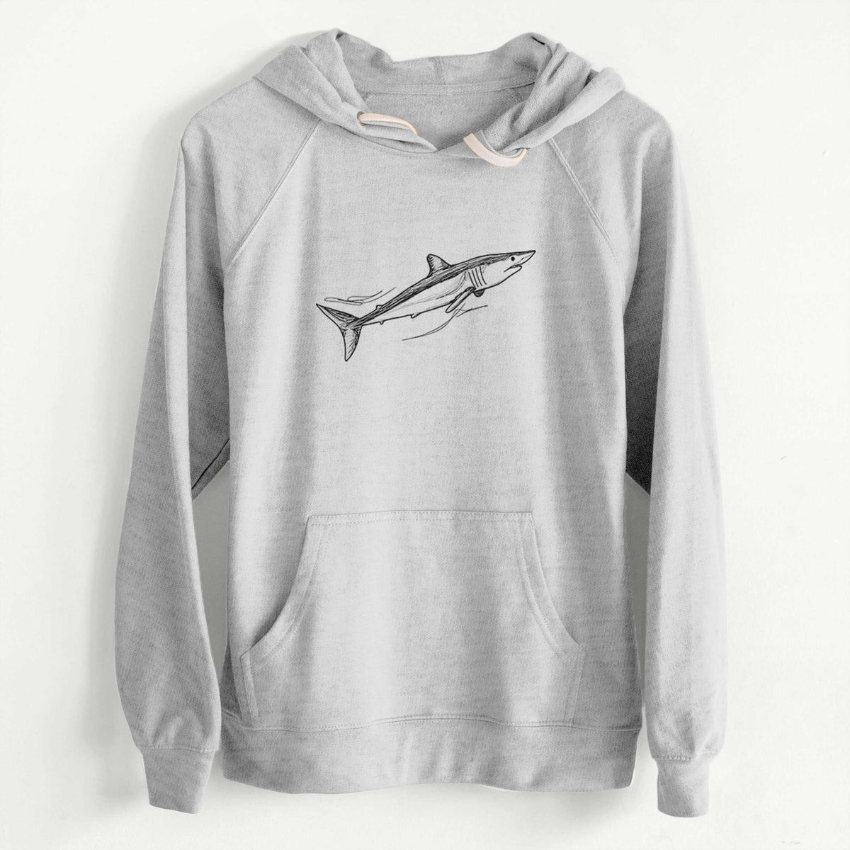 CLEARANCE - Mako Shark  - Unisex Slim Fit Loopback Terry Hoodie