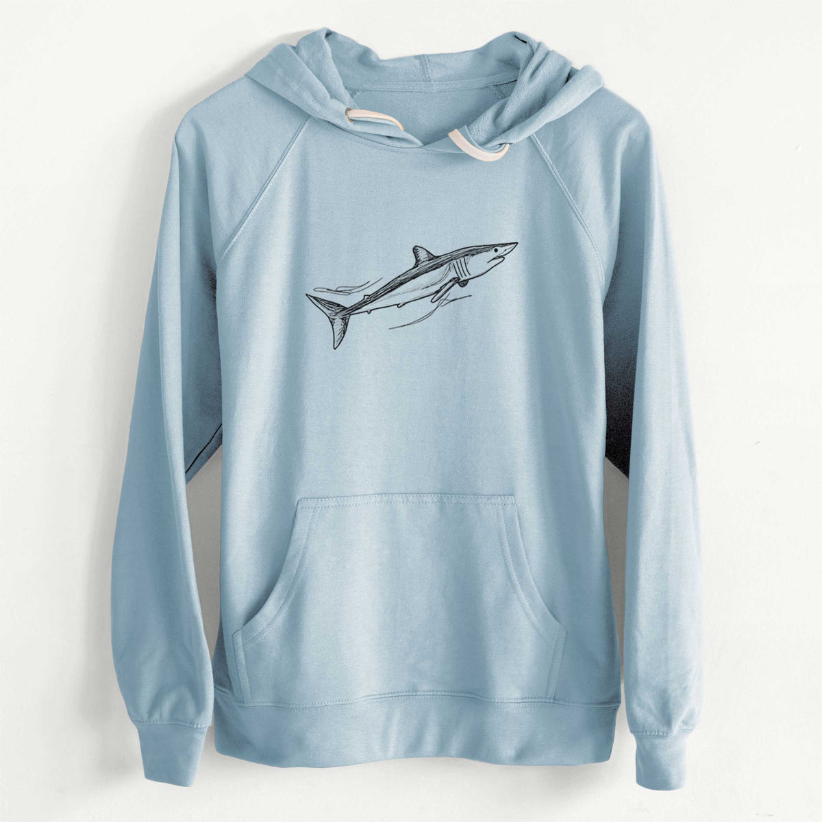 CLEARANCE - Mako Shark  - Unisex Slim Fit Loopback Terry Hoodie