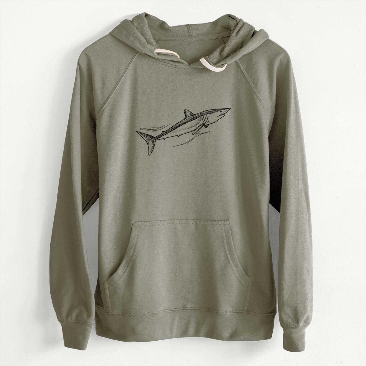 CLEARANCE - Mako Shark  - Unisex Slim Fit Loopback Terry Hoodie