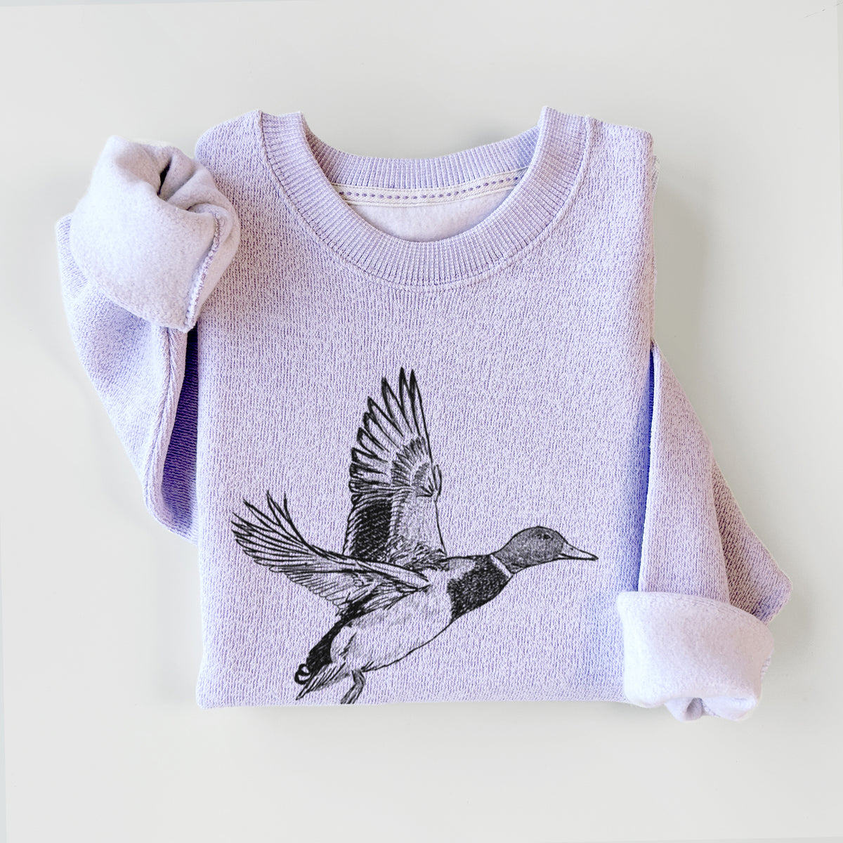 Male Mallard Duck - Anas platyrhynchos - Knit Sweatshirt