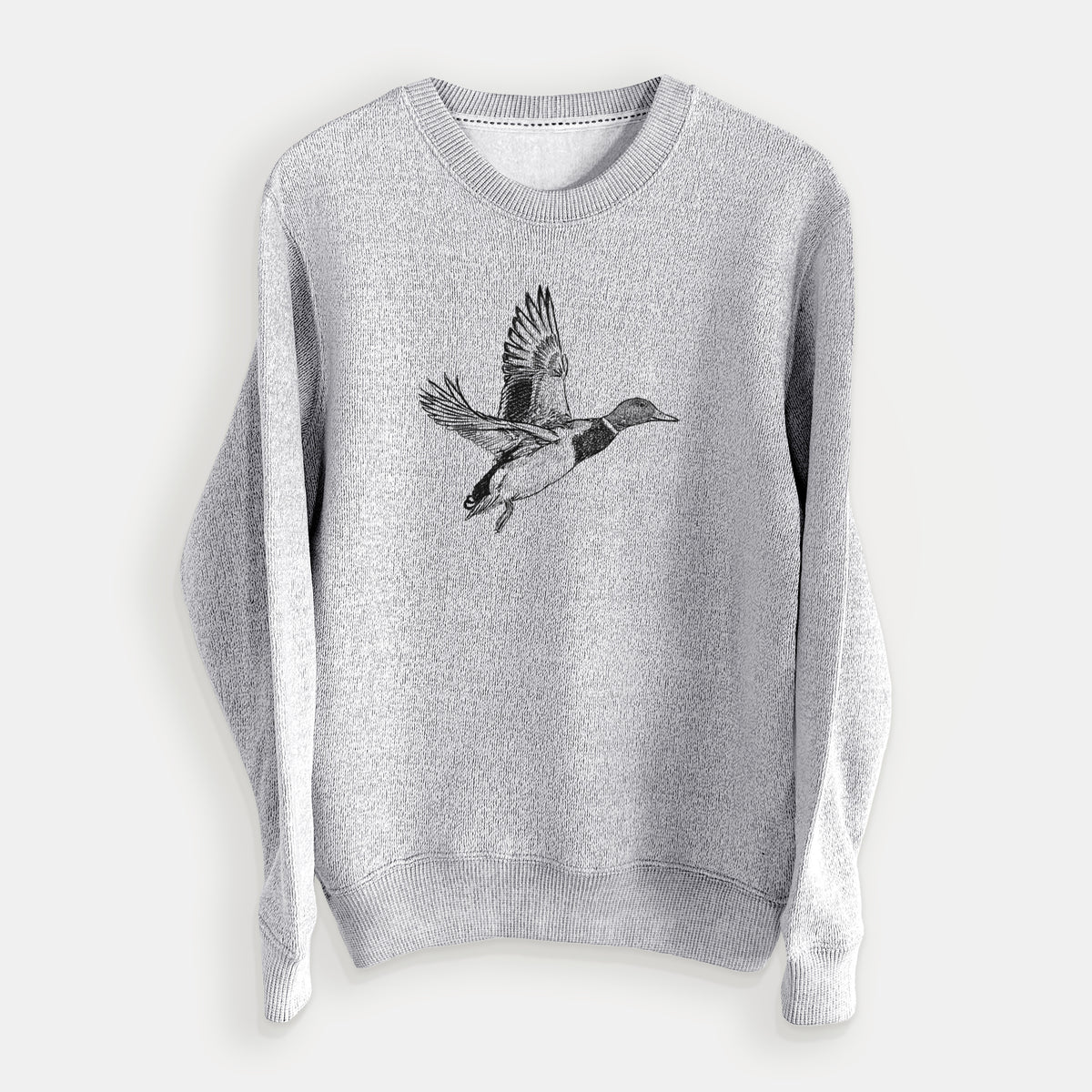 Male Mallard Duck - Anas platyrhynchos - Knit Sweatshirt