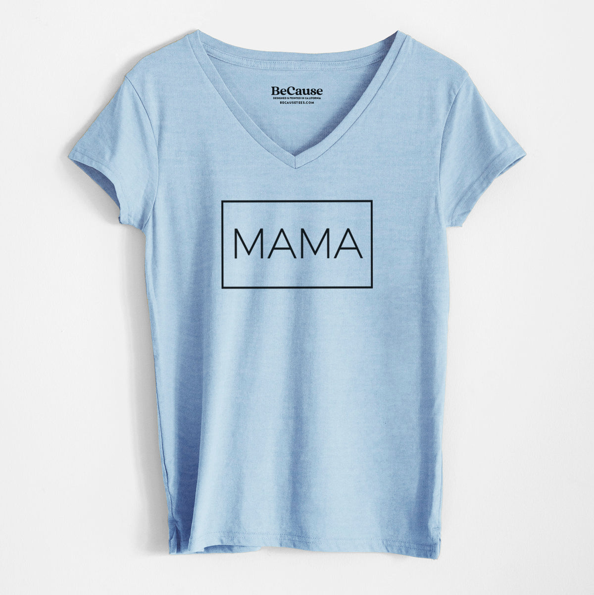 Mama Boxed - 1 Line - Women&#39;s 100% Recycled V-neck
