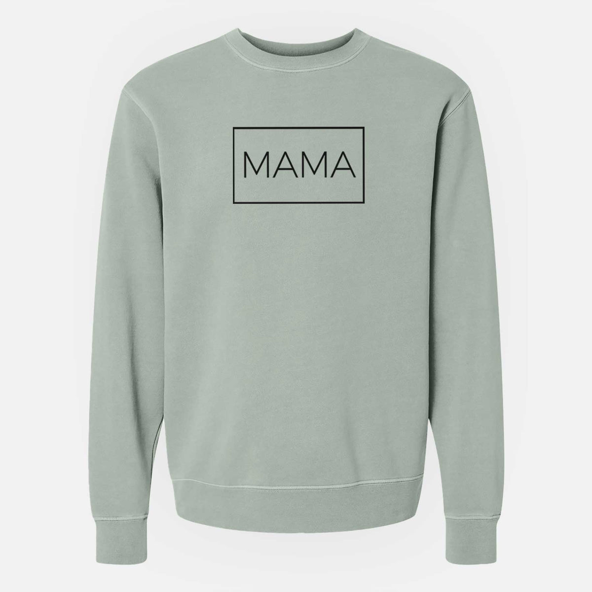 Mama Boxed - 1 Line - Unisex Pigment Dyed Crew Sweatshirt