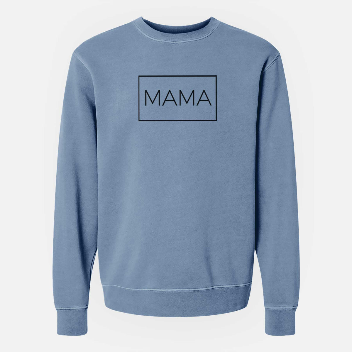 Mama Boxed - 1 Line - Unisex Pigment Dyed Crew Sweatshirt