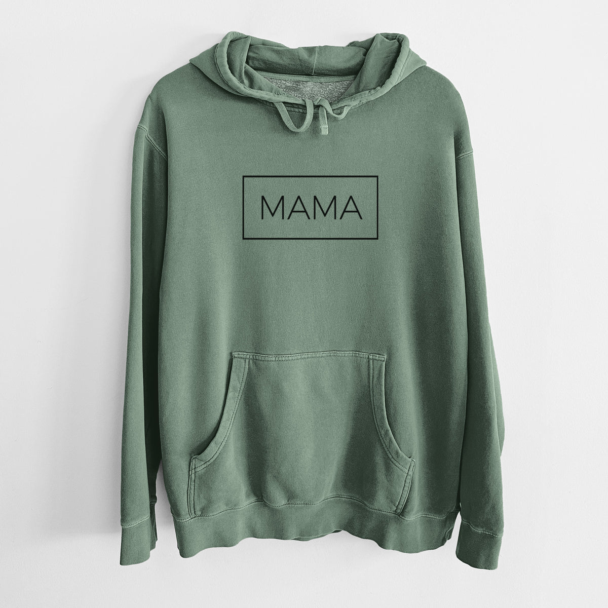 Mama Boxed - 1 Line - Unisex Pigment Dyed Hoodie