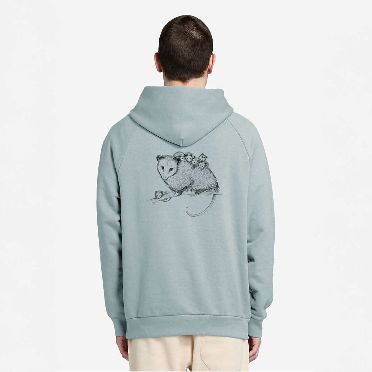 Mama Opossum with Babies - UltraLuxe Heavyweight French Terry Hoodie