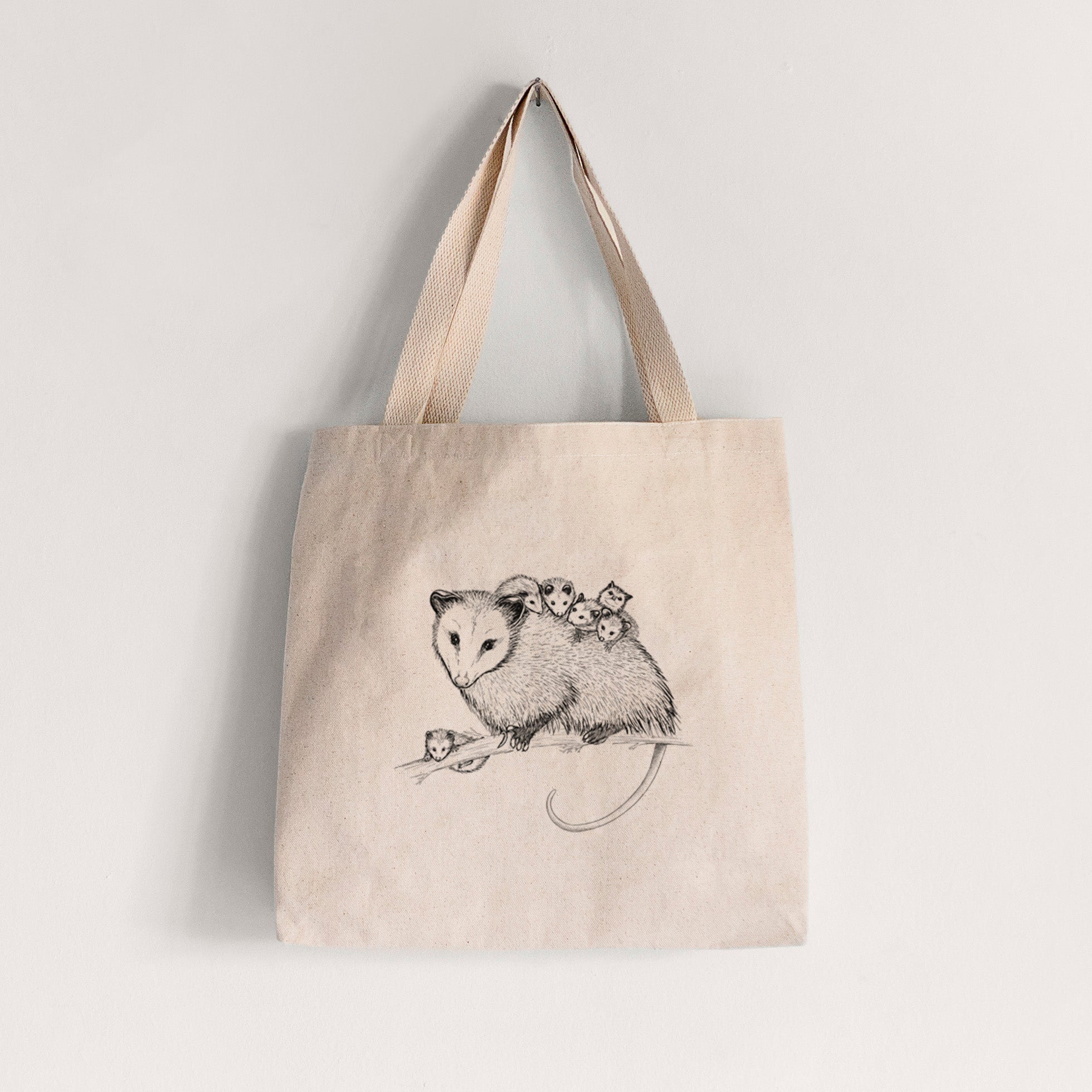 Mama Opossum with Babies - Tote Bag