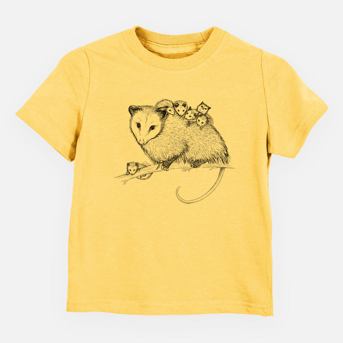 Mama Opossum with Babies - Kids Shirt