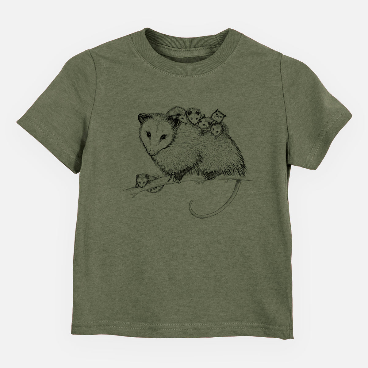 Mama Opossum with Babies - Kids Shirt